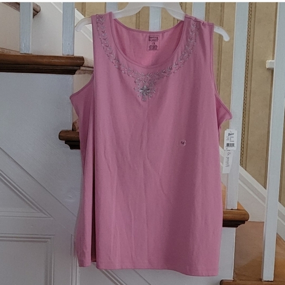 Hasting & Smith Tops - HASTING & SMITH Pink Tank Top Plus Size 1X
